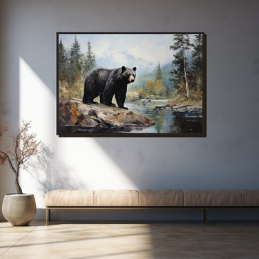 Black Bear Painting